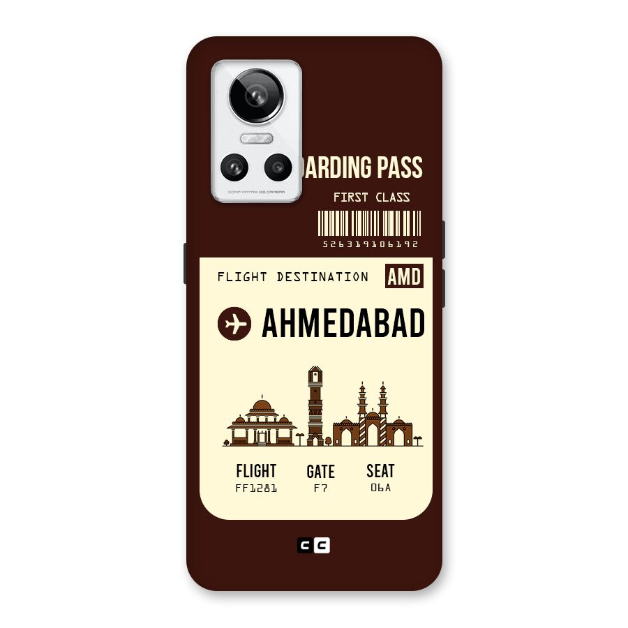 Ahmedabad Boarding Pass Back Case for Realme GT Neo 3
