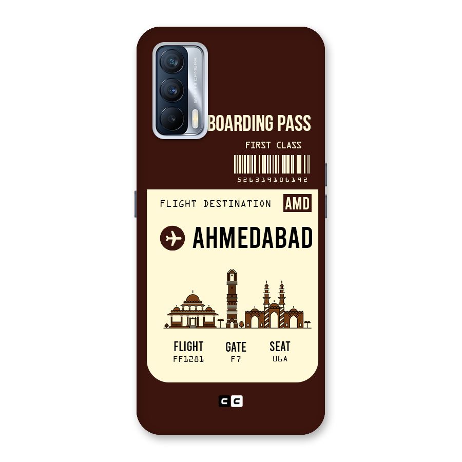 Ahmedabad Boarding Pass Back Case for Realme X7