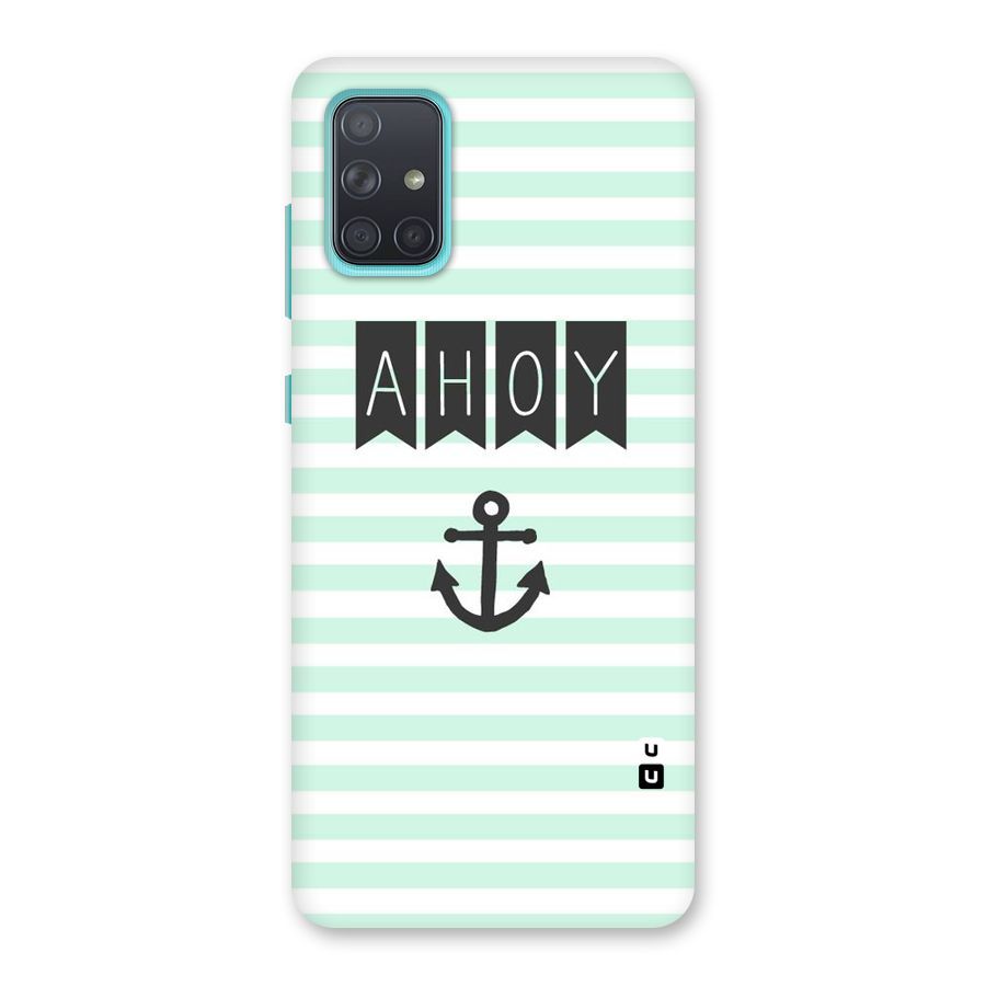 Ahoy Sailor Back Case for Galaxy A71