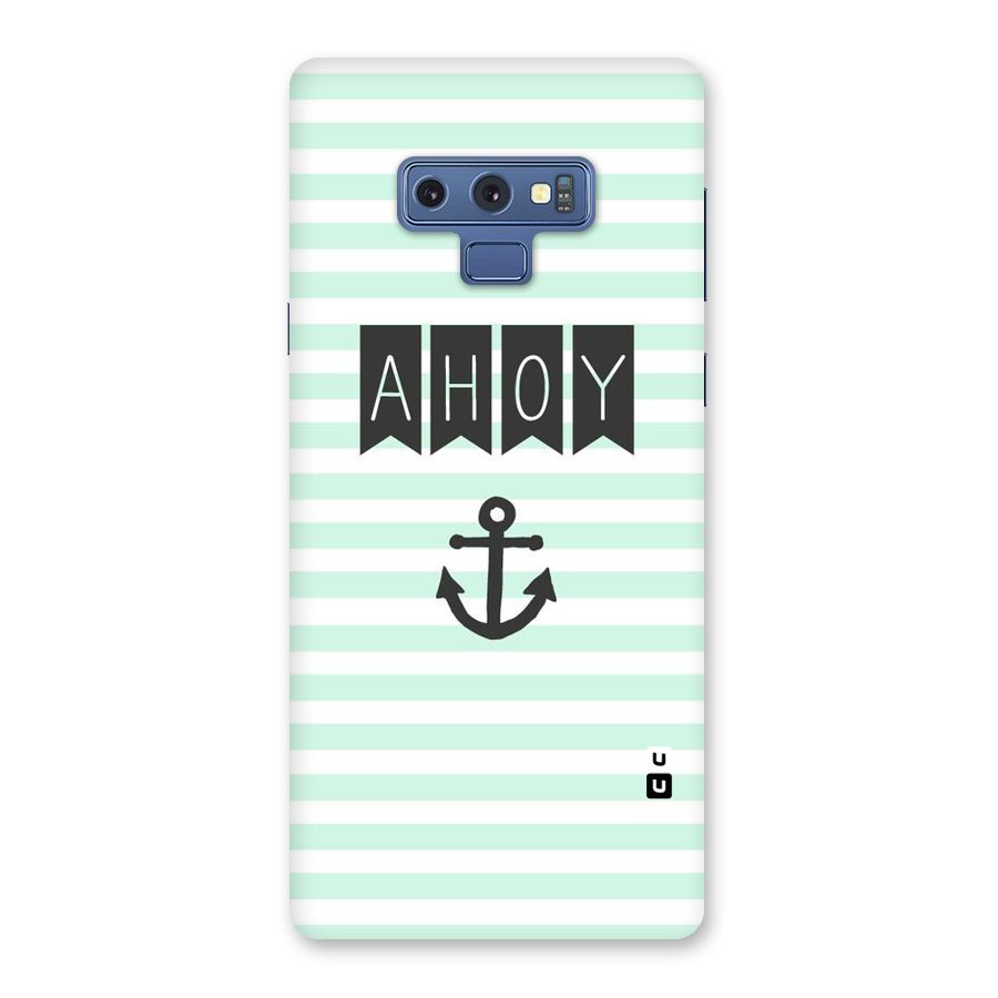Ahoy Sailor Back Case for Galaxy Note 9