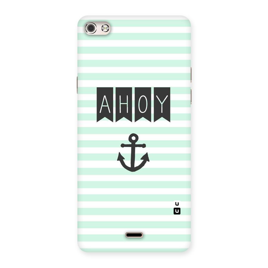 Ahoy Sailor Back Case for Micromax Canvas Silver 5