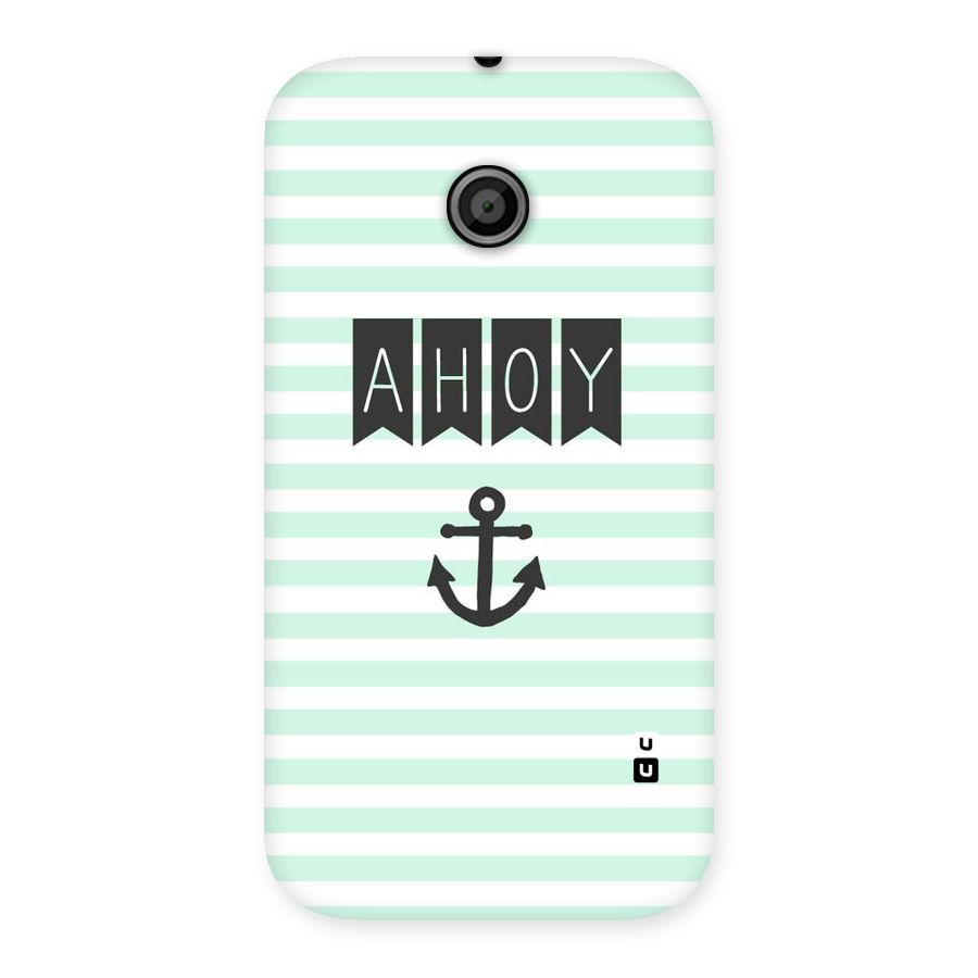 Ahoy Sailor Back Case for Moto E