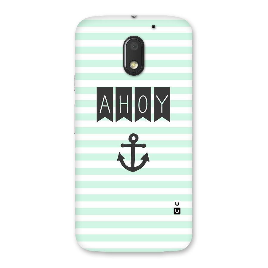 Ahoy Sailor Back Case for Moto E3 Power