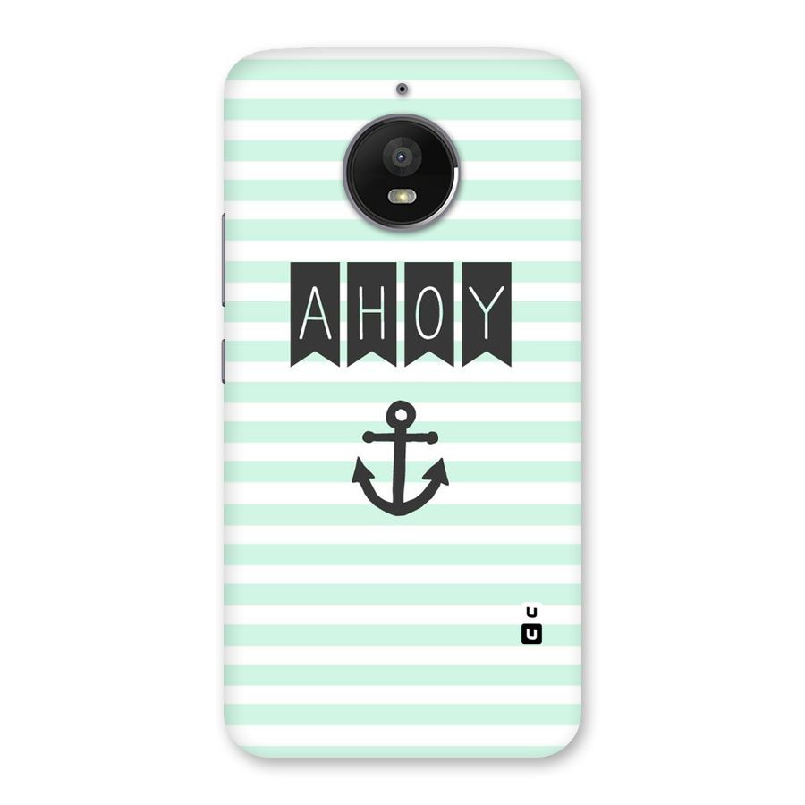 Ahoy Sailor Back Case for Moto E4 Plus