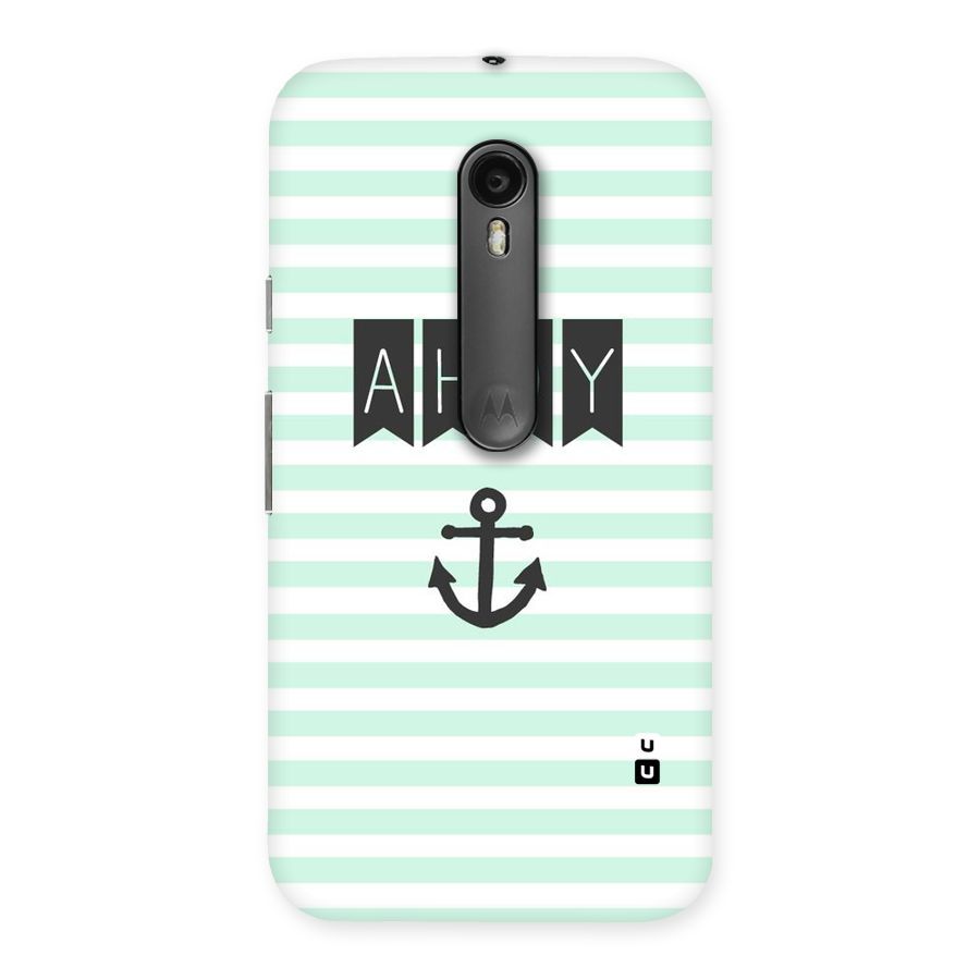Ahoy Sailor Back Case for Moto G3