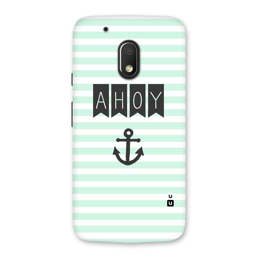Ahoy Sailor Back Case for Moto G4 Play