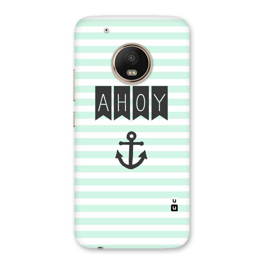 Ahoy Sailor Back Case for Moto G5 Plus