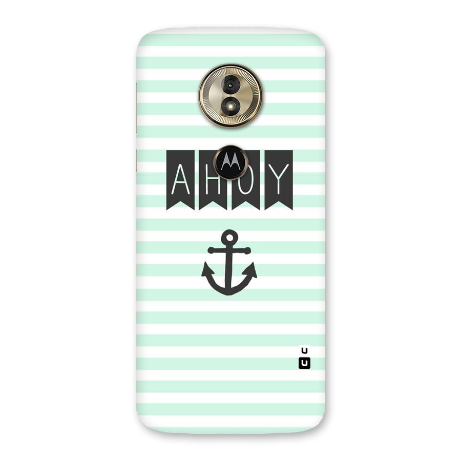 Ahoy Sailor Back Case for Moto G6 Play
