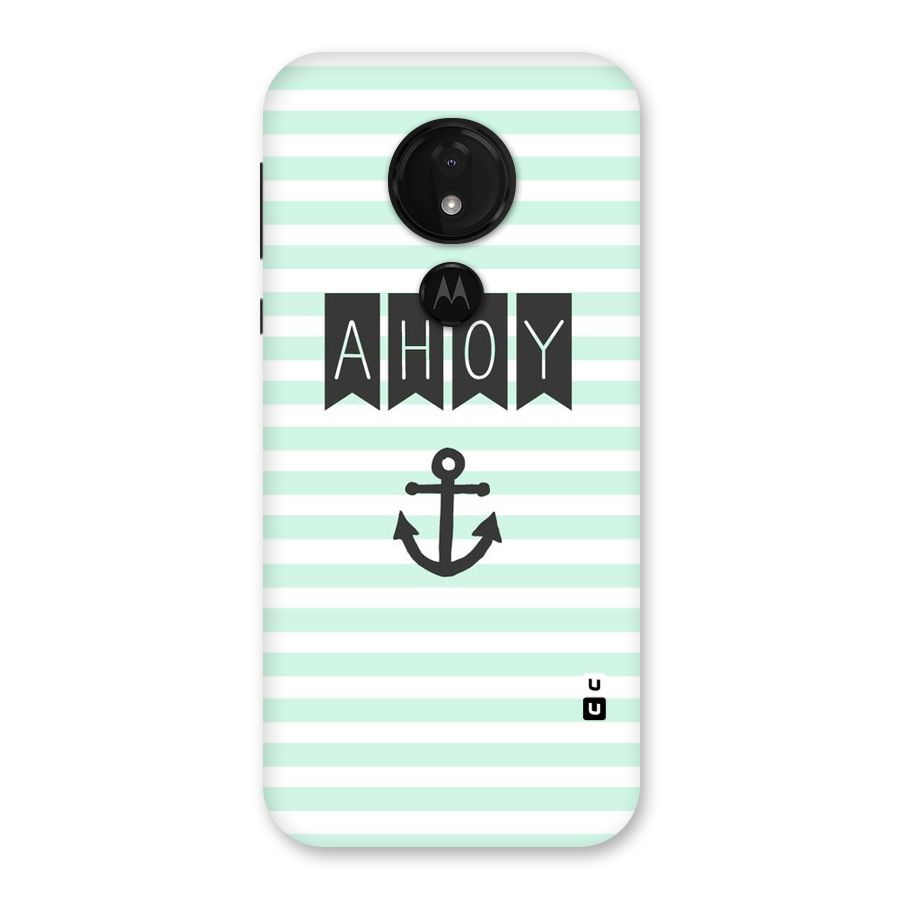 Ahoy Sailor Back Case for Moto G7 Power