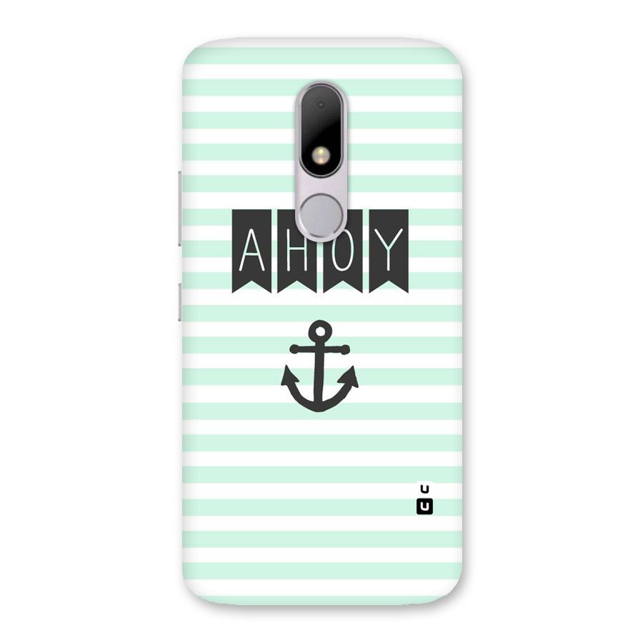 Ahoy Sailor Back Case for Moto M