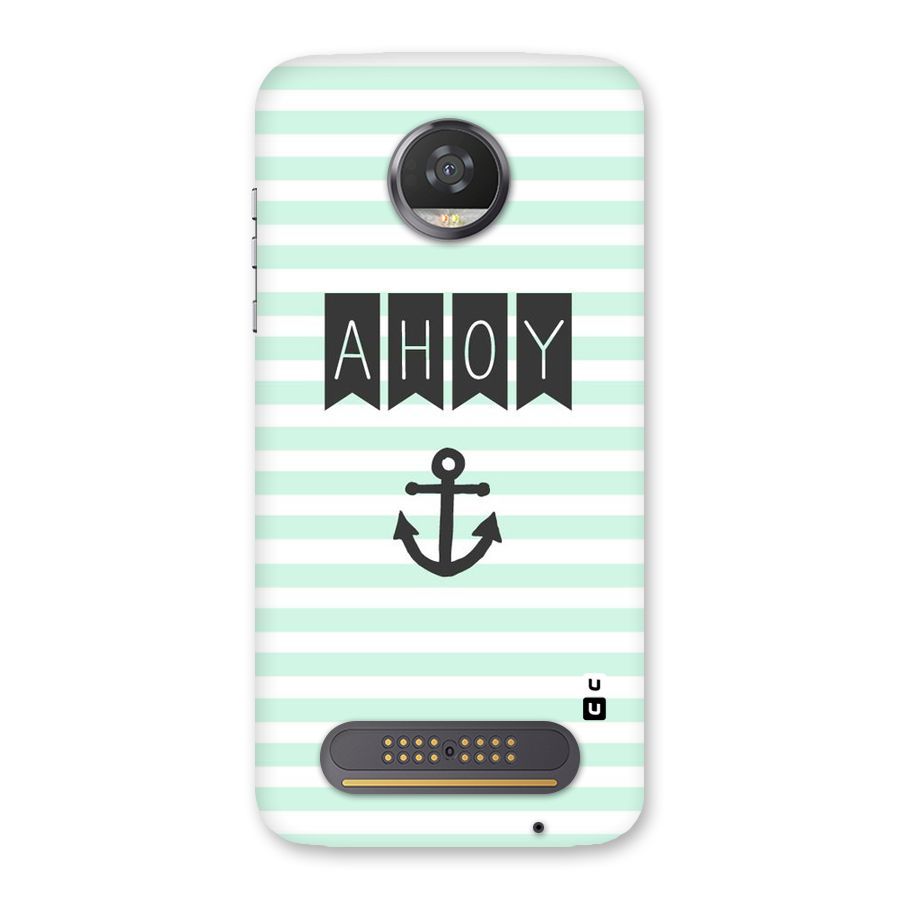 Ahoy Sailor Back Case for Moto Z2 Play