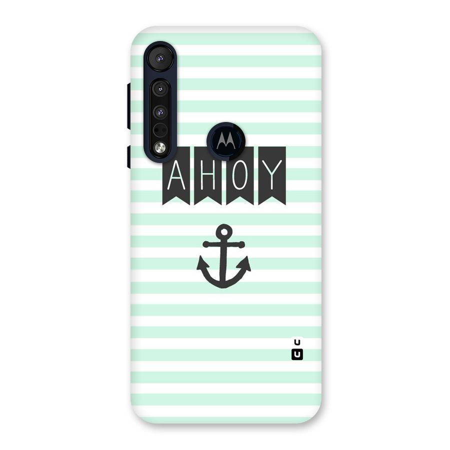 Ahoy Sailor Back Case for Motorola One Macro