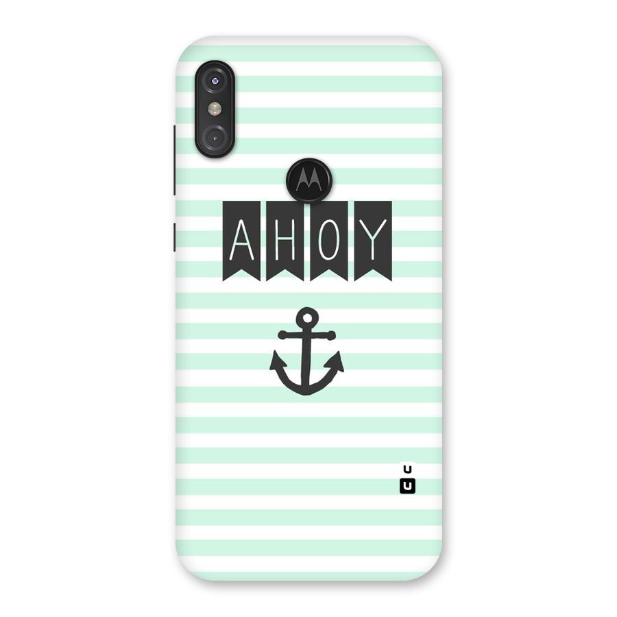 Ahoy Sailor Back Case for Motorola One Power