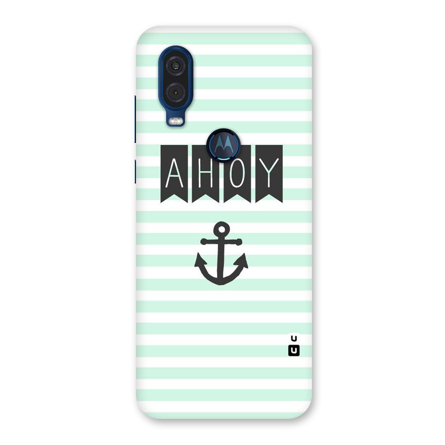 Ahoy Sailor Back Case for Motorola One Vision