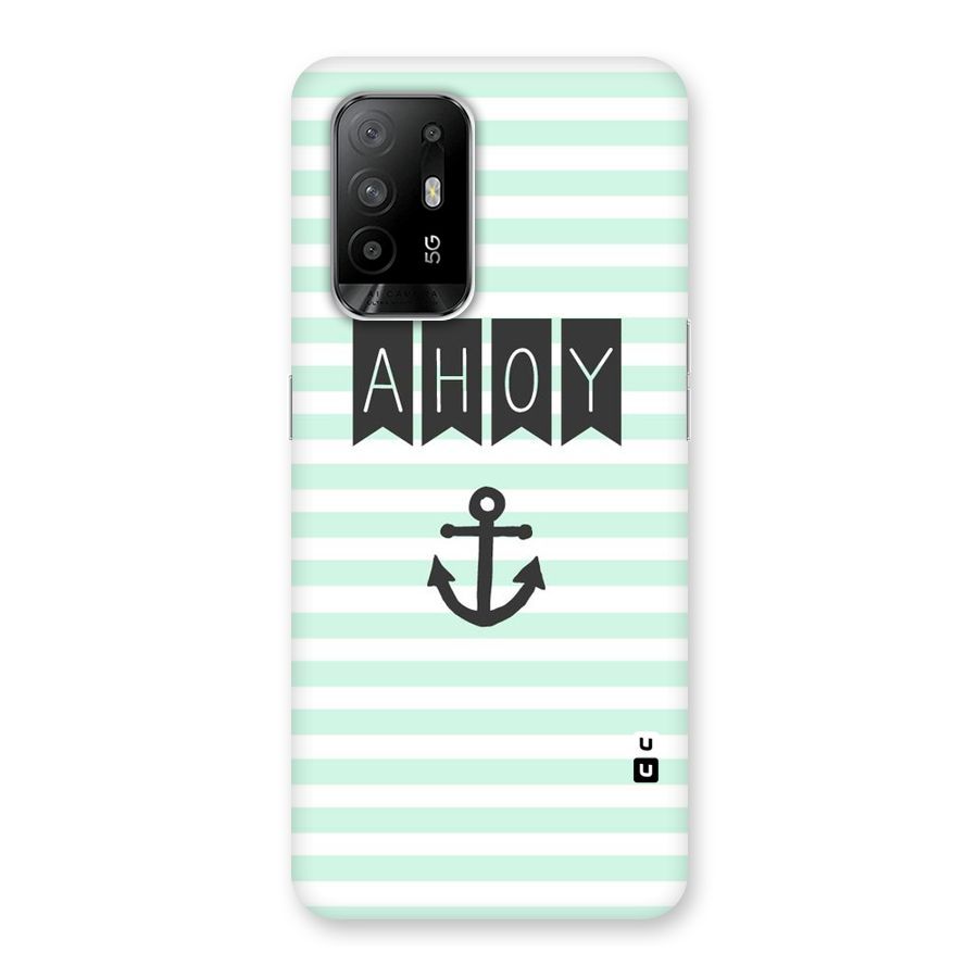 Ahoy Sailor Back Case for Oppo F19 Pro Plus 5G