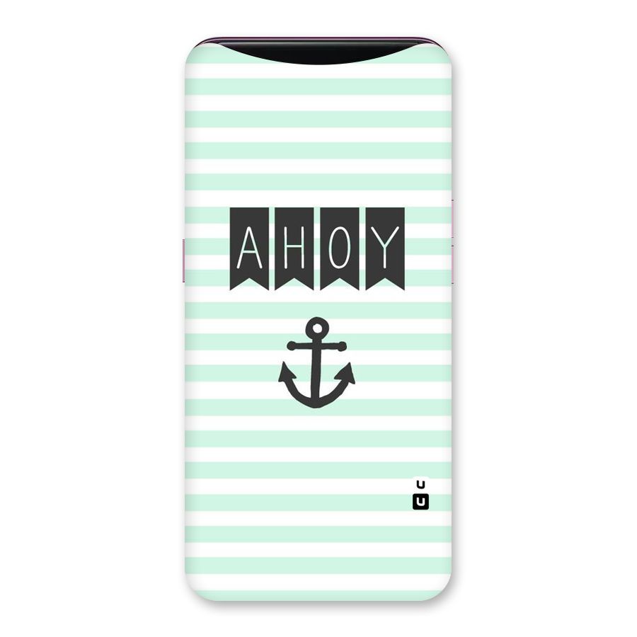 Ahoy Sailor Back Case for Oppo Find X