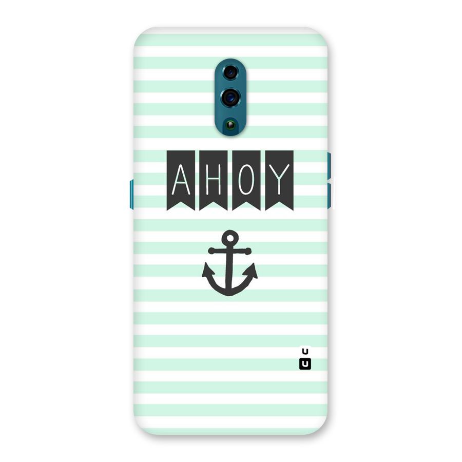 Ahoy Sailor Back Case for Oppo Reno