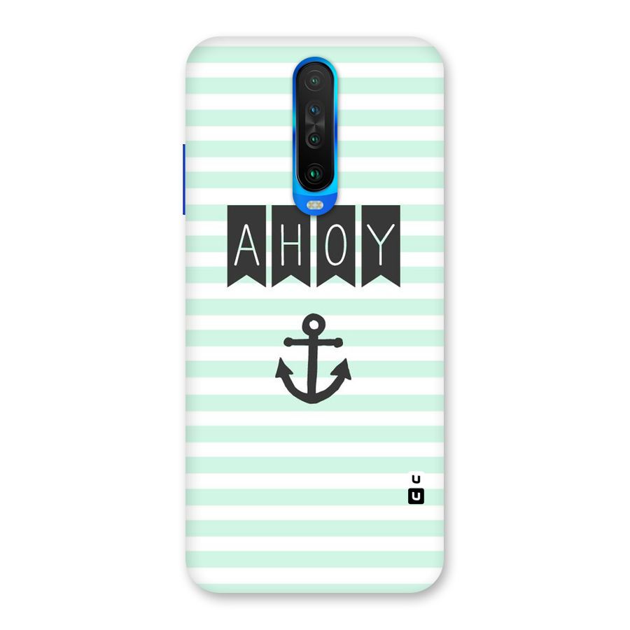 Ahoy Sailor Back Case for Poco X2