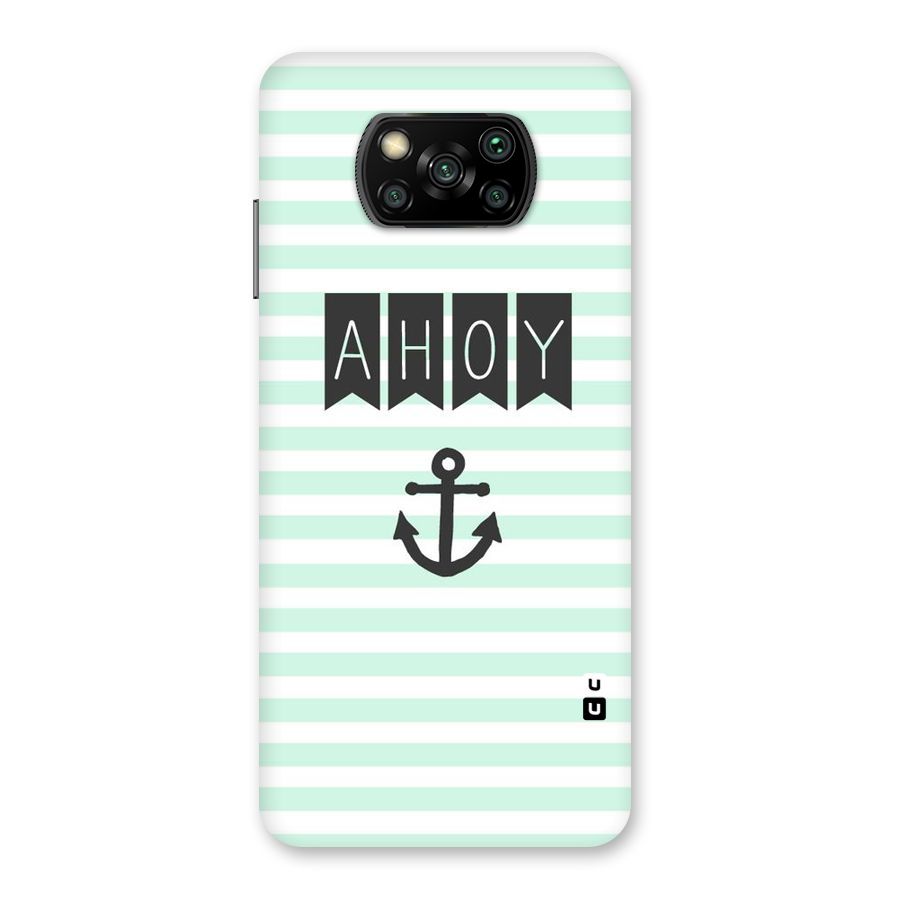 Ahoy Sailor Back Case for Poco X3