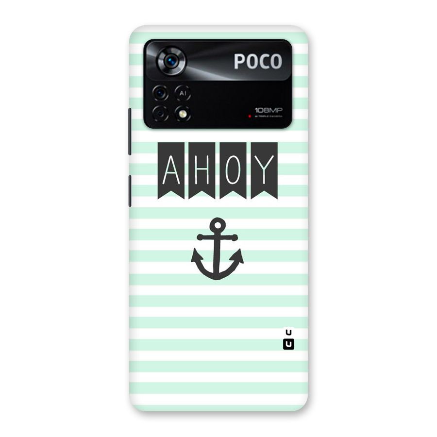 Ahoy Sailor Back Case for Poco X4 Pro 5G