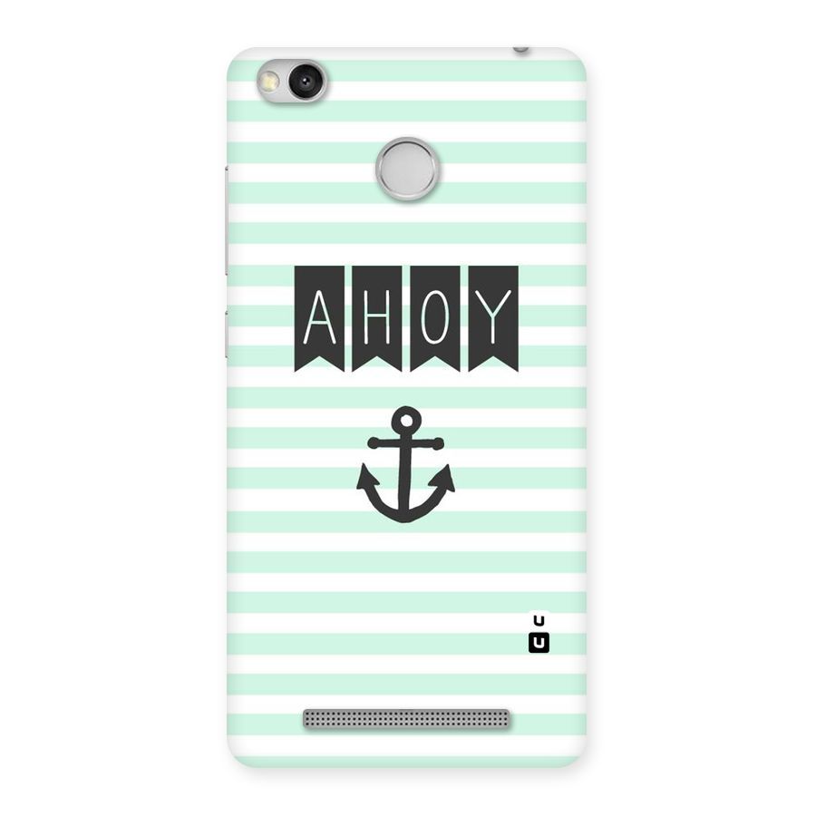 Ahoy Sailor Back Case for Redmi 3S Prime