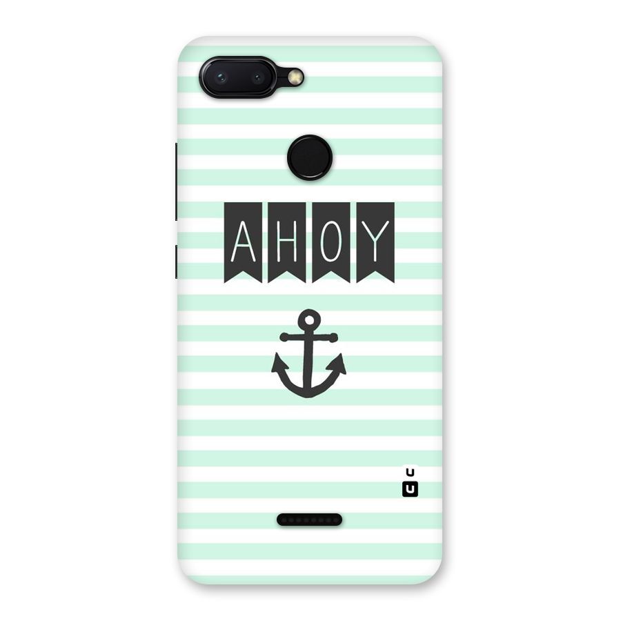 Ahoy Sailor Back Case for Redmi 6