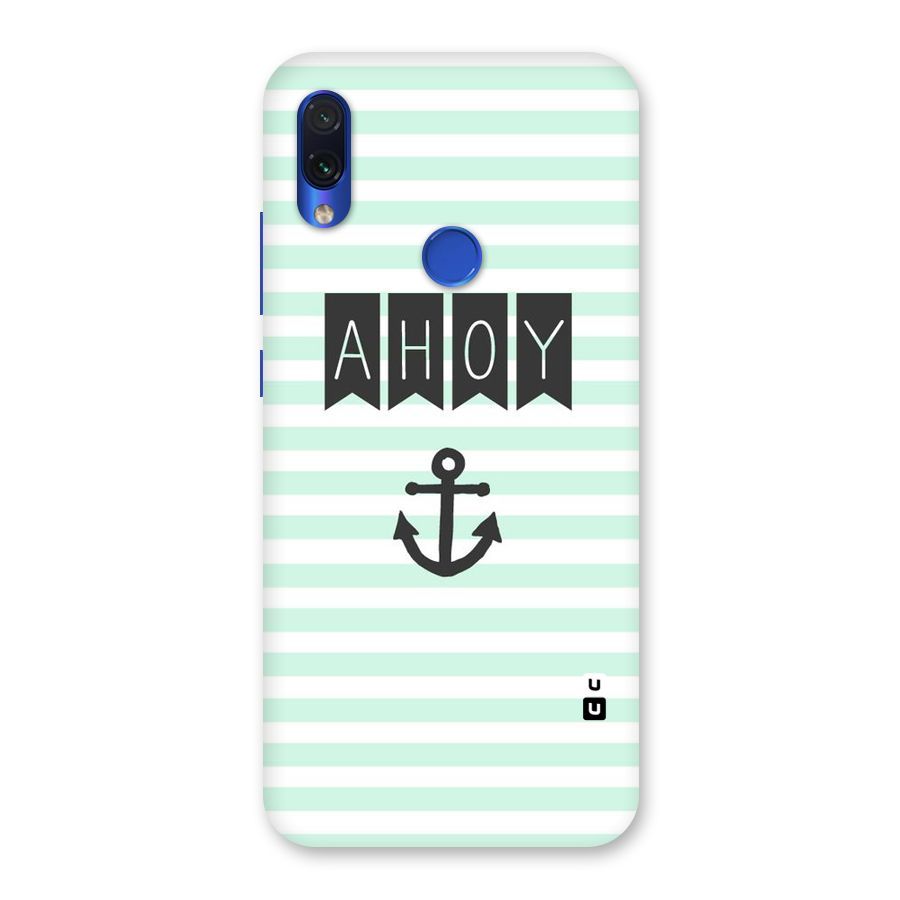 Ahoy Sailor Back Case for Redmi Note 7