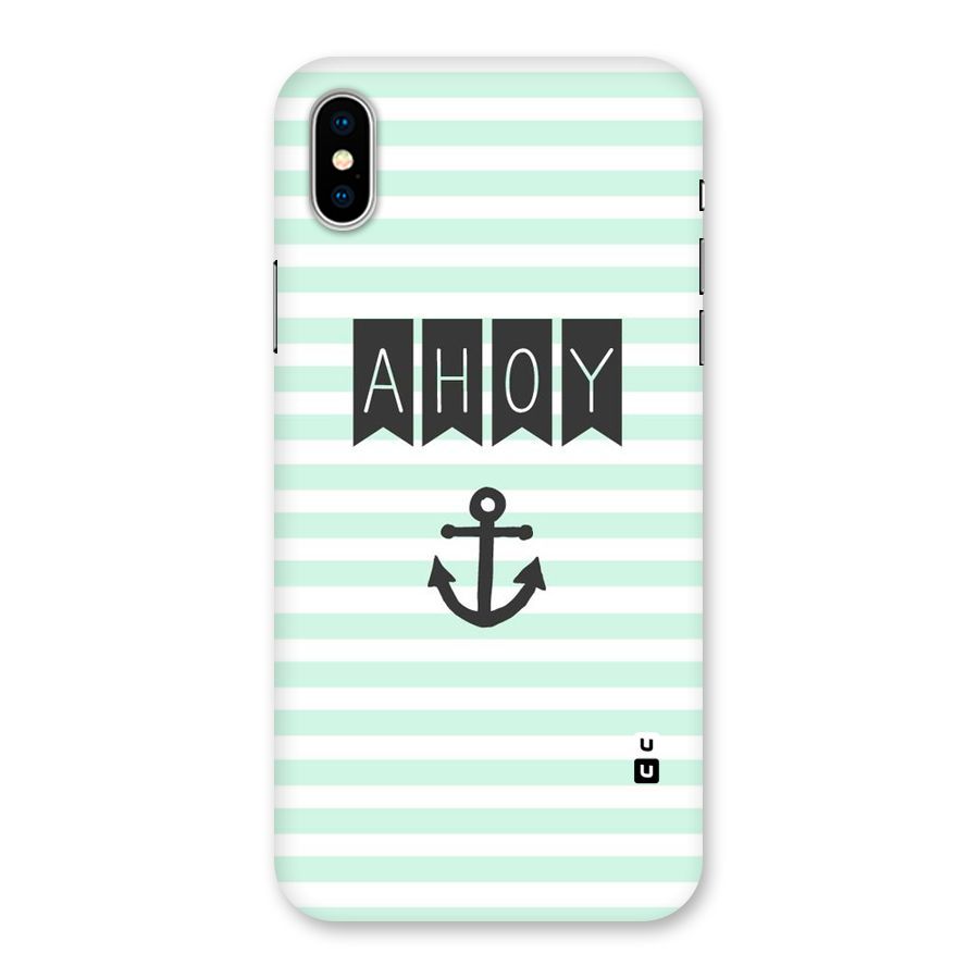 Ahoy Sailor Back Case for iPhone X