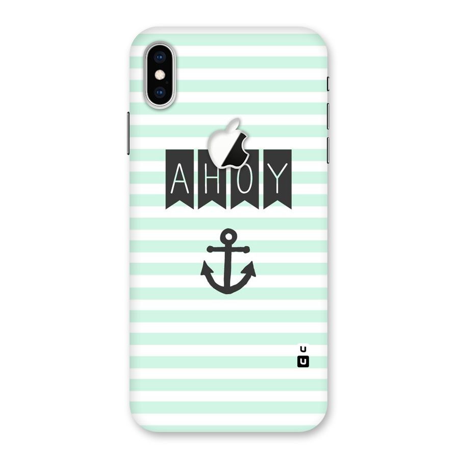 Ahoy Sailor Back Case for iPhone XS Max Apple Cut