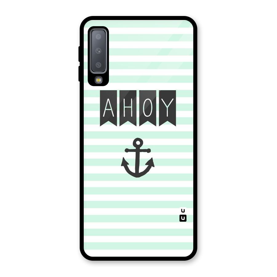 Ahoy Sailor Glass Back Case for Galaxy A7 (2018)