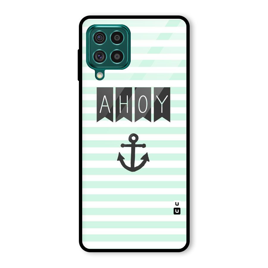 Ahoy Sailor Glass Back Case for Galaxy F62
