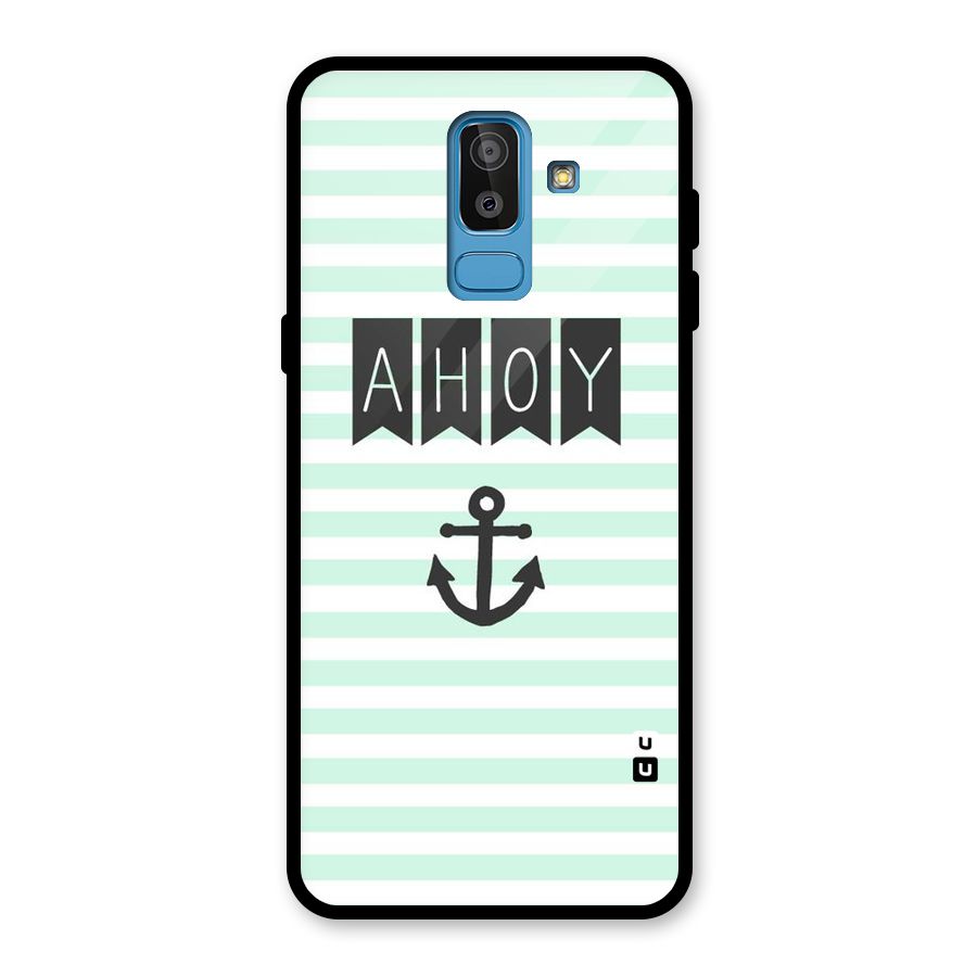 Ahoy Sailor Glass Back Case for Galaxy J8
