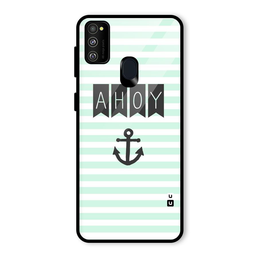 Ahoy Sailor Glass Back Case for Galaxy M30s