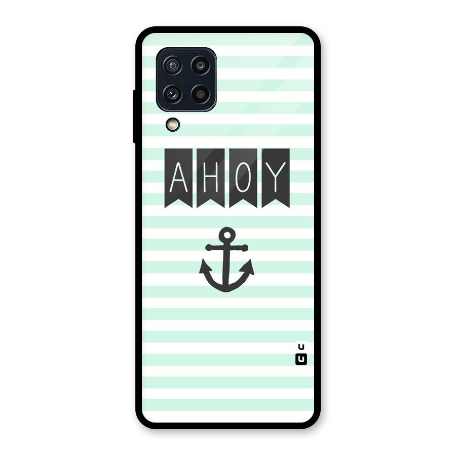 Ahoy Sailor Glass Back Case for Galaxy M32