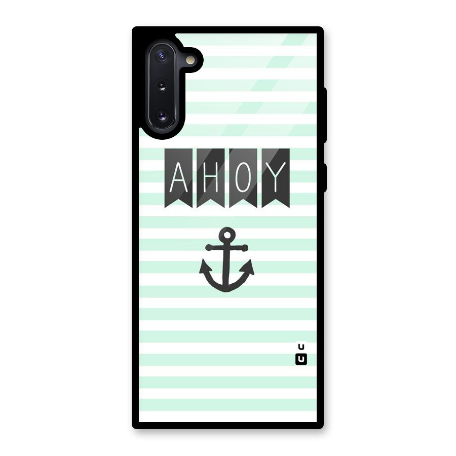 Ahoy Sailor Glass Back Case for Galaxy Note 10