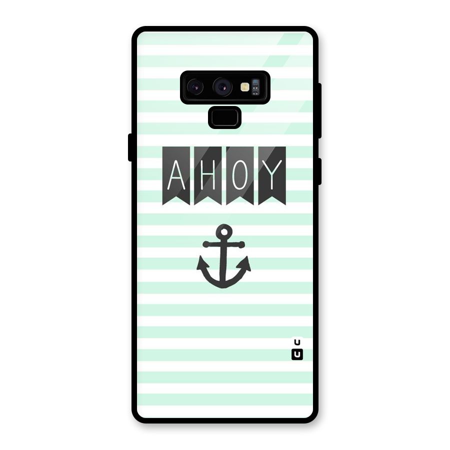 Ahoy Sailor Glass Back Case for Galaxy Note 9