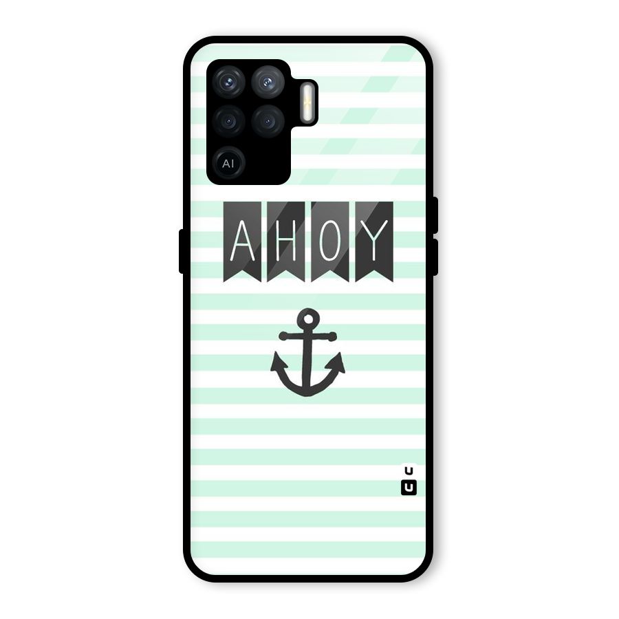 Ahoy Sailor Glass Back Case for Oppo F19 Pro