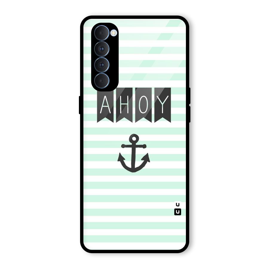Ahoy Sailor Glass Back Case for Oppo Reno4 Pro