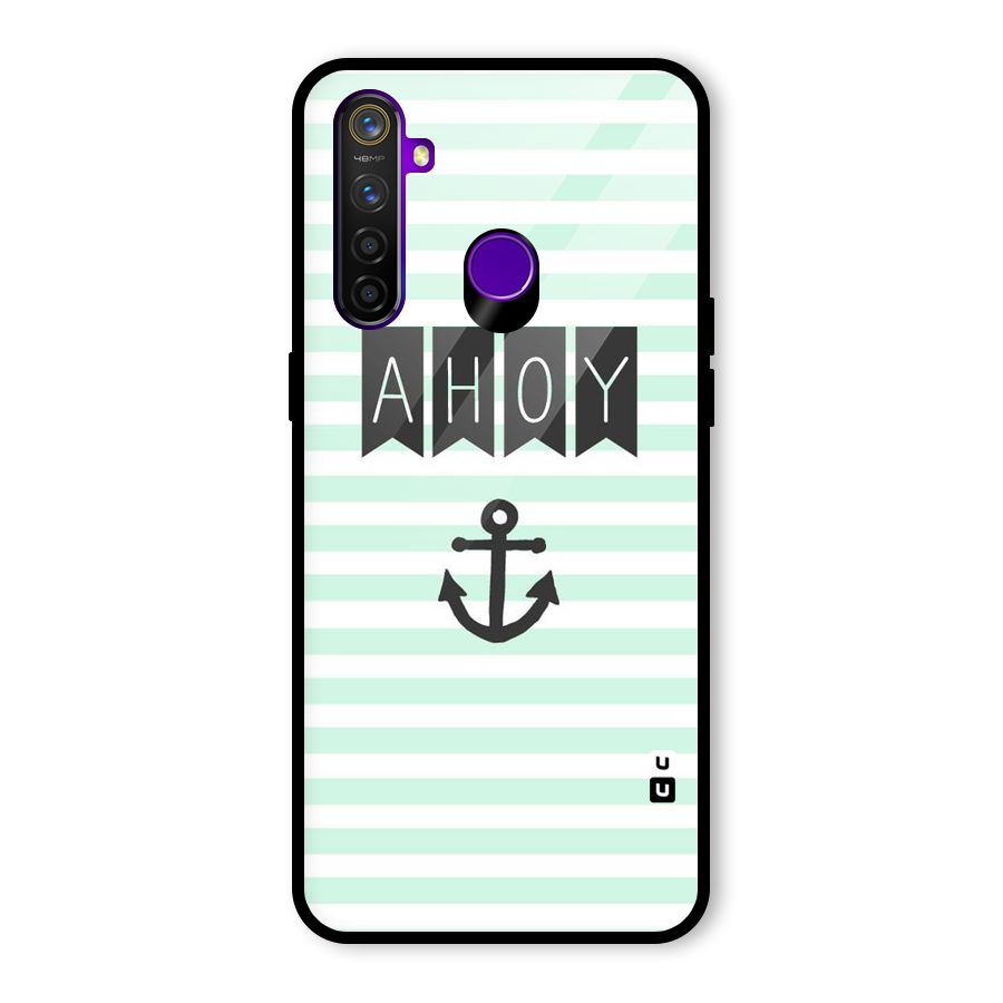 Ahoy Sailor Glass Back Case for Realme 5 Pro