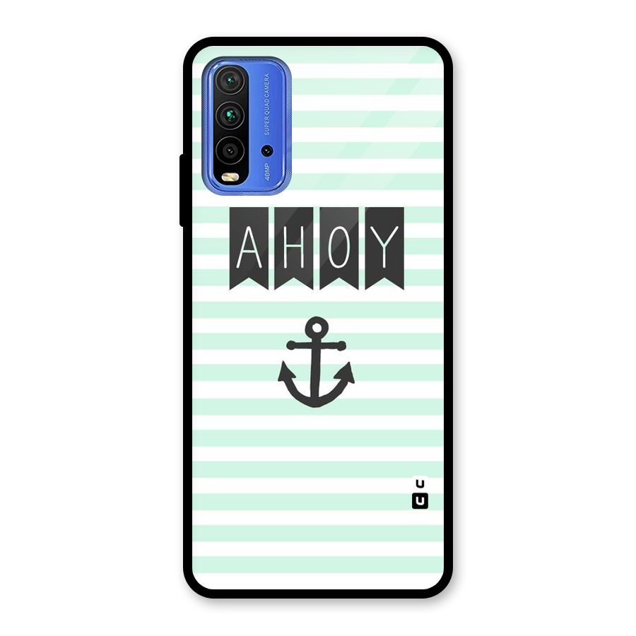 Ahoy Sailor Glass Back Case for Redmi 9 Power