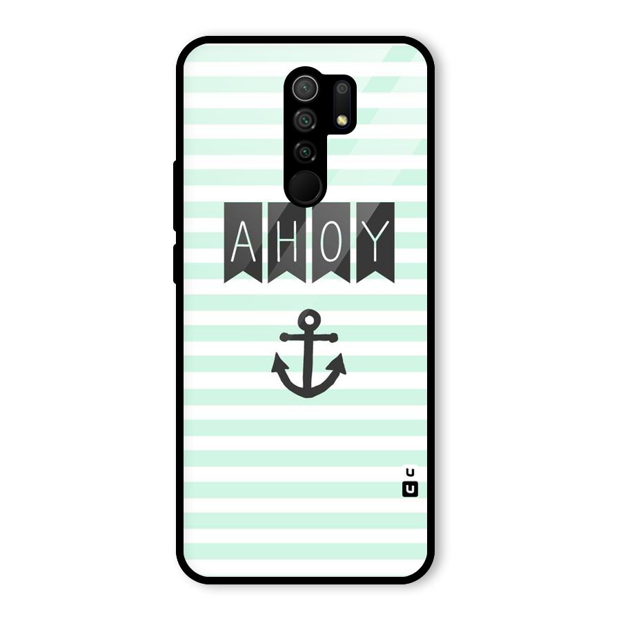 Ahoy Sailor Glass Back Case for Redmi 9 Prime