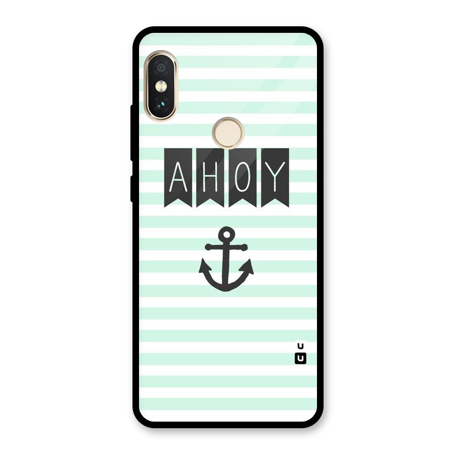 Ahoy Sailor Glass Back Case for Redmi Note 5 Pro