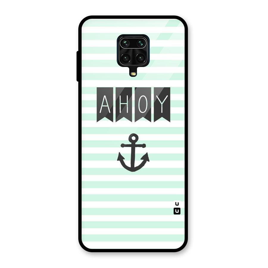Ahoy Sailor Glass Back Case for Redmi Note 9 Pro