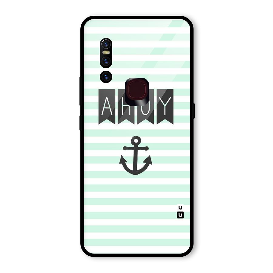 Ahoy Sailor Glass Back Case for Vivo V15