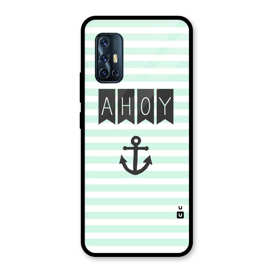 Ahoy Sailor Glass Back Case for Vivo V17