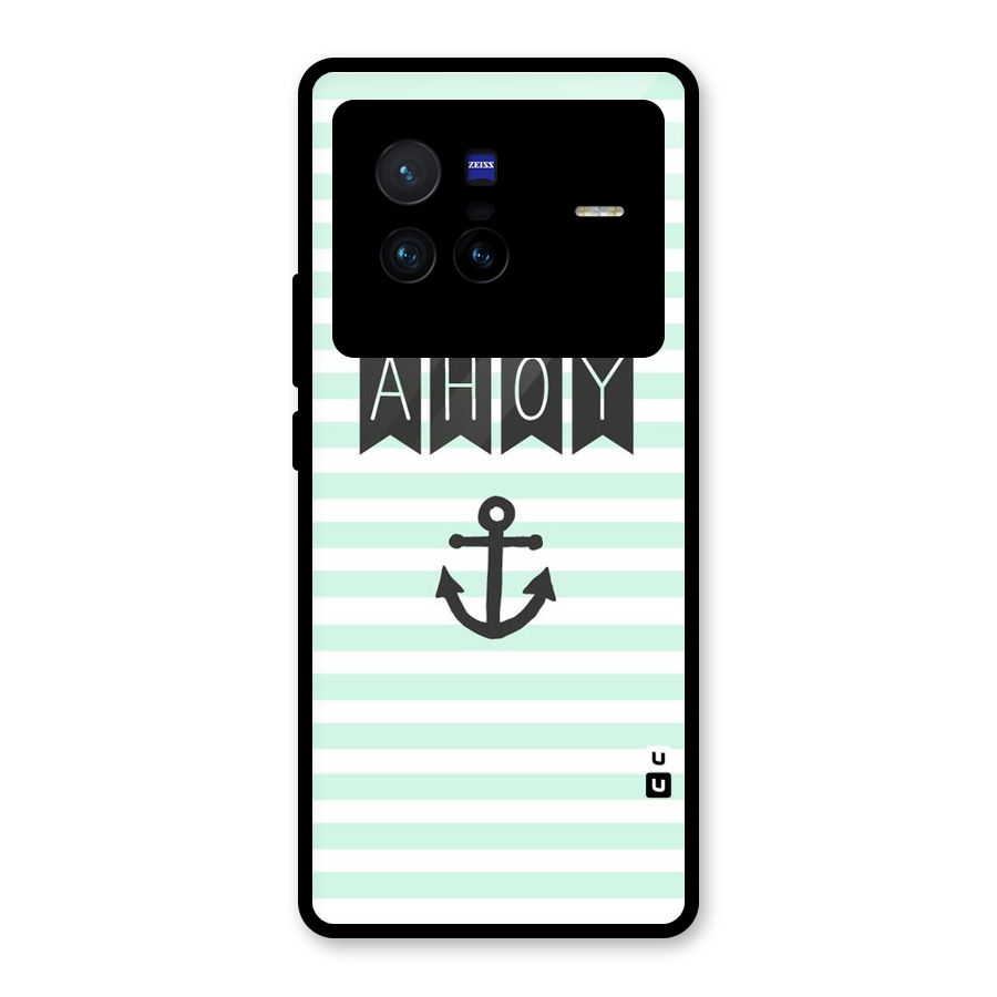 Ahoy Sailor Glass Back Case for Vivo X80