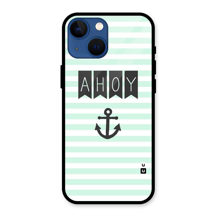 Ahoy Sailor Glass Back Case for iPhone 13 Mini