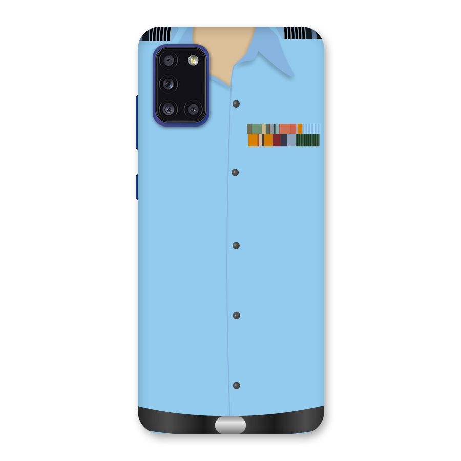 Air Force Uniform Back Case for Galaxy A31