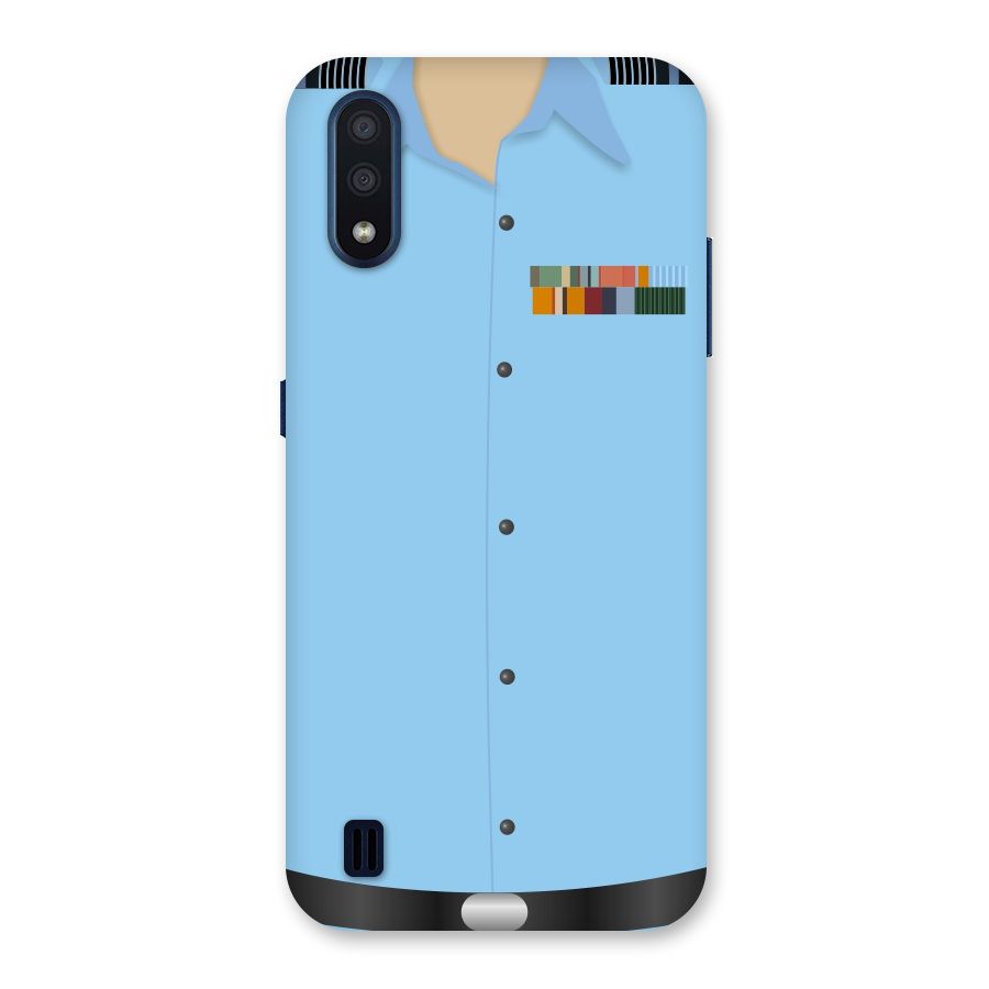 Air Force Uniform Back Case for Galaxy M01