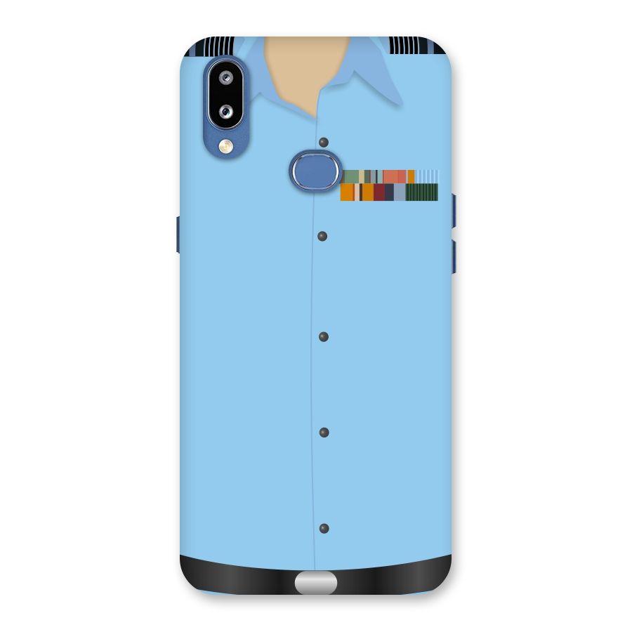 Air Force Uniform Back Case for Galaxy M01s